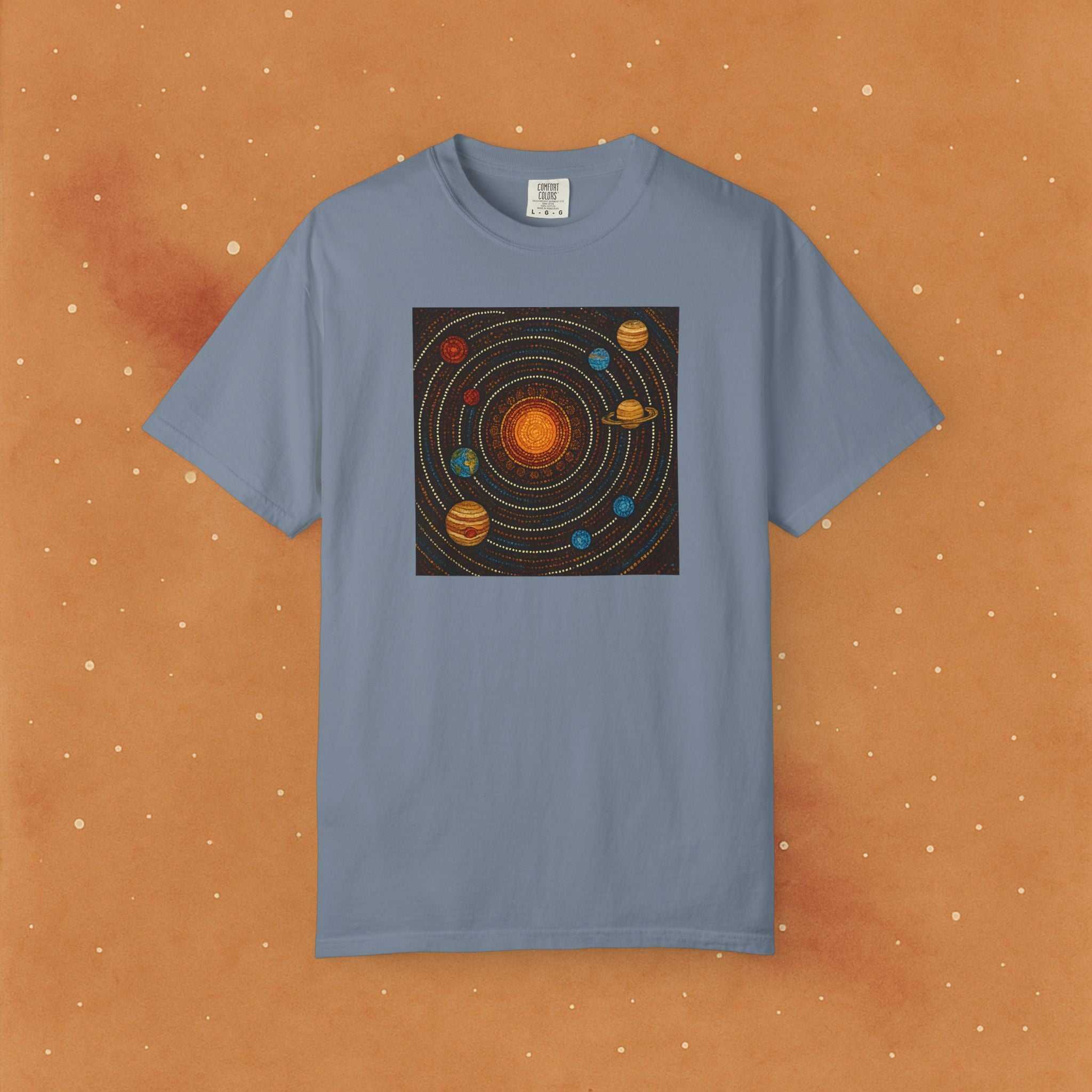 Aboriginal Dot Art Solar System Soft T-Shirt - AstronaMe