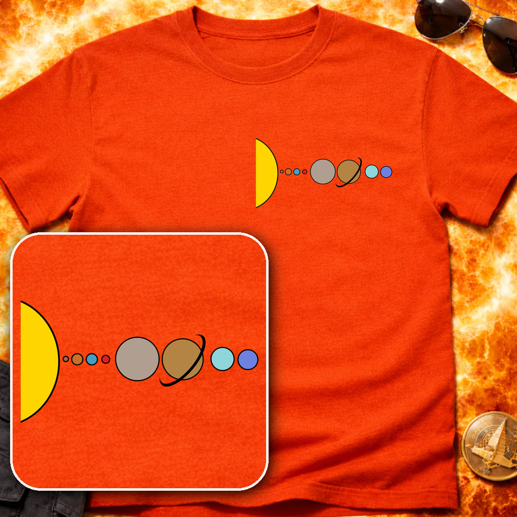 Solar System Flat Pocket T-Shirt