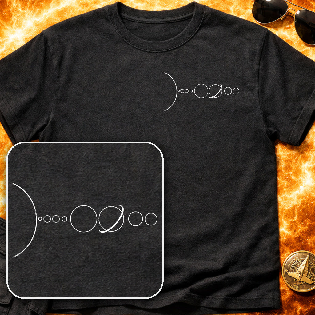 Solar System Line Pocket T-Shirt