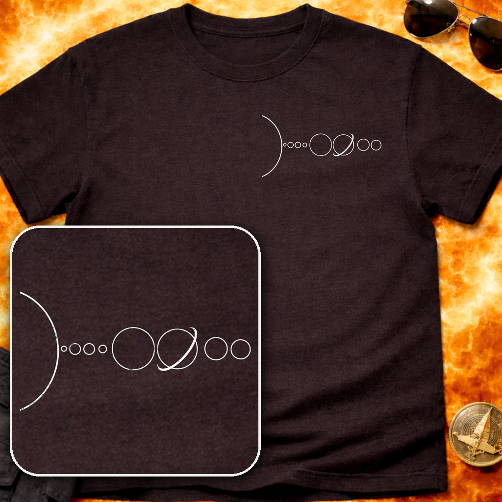 Solar System Line Pocket T-Shirt