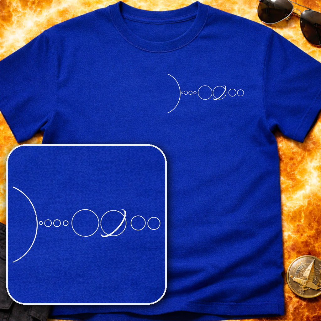 Solar System Line Pocket T-Shirt